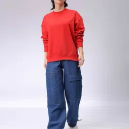 freehand Women Boxy Fit Crew-Neck Sweatshirt image 5