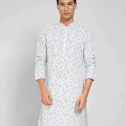 indus route by pantaloons Men Floral Long Kurta image 5