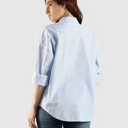 tommy hilfiger Striped Relaxed Fit Cotton Shirt image 5