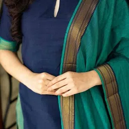 nyrika Women Woven Straight Kurta Set image 5