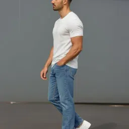 eyebogler Men Straight Jeans with 5-Pocket Styling  image 5