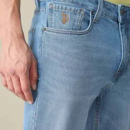 u.s. polo assn. Men Heavy Washed Straight Jeans image 5