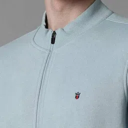 louis philippe Men Regular Fit Zip-Front Sweatshirt image 5