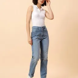 cantabil Mid Rise Straight Jeans image 5