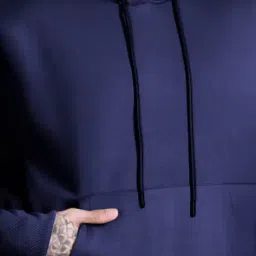 ausk Men Regular Fit Hoodie with Kangaroo Pocket image 4