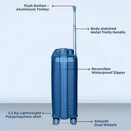 carlton Unisex Gemma Cabin 8-Wheel Small Trolley Bag image 5