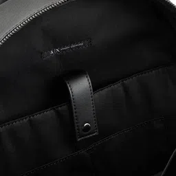 armani exchange Men Logo Print Backpack with Adjustable Straps image 5