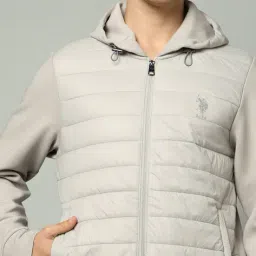 u.s. polo assn. Men Regular Fit Hooded Bomber Jacket image 5