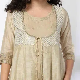 avaasa mix n' match Women Embellished Flared Kurta image 5