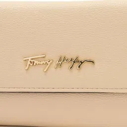 tommy hilfiger Women Tri-Fold Wallet with Metal Logo image 5