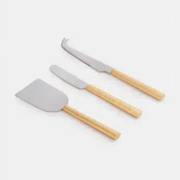 pure home and living Set of 3 Gold Hammered Cheese Knives image 5