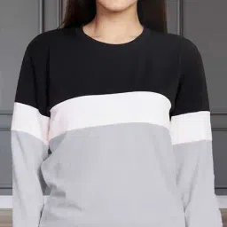 alisba Women Colourblock Regular Fit Tracksuit image 5