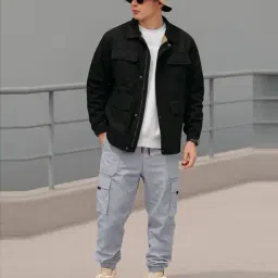 buda jeans co Men Relaxed Fit Mid-Rise Cargo Pants image 5