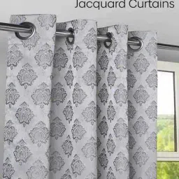haus & kinder Silvercrest Damask Jacquard Door Curtains  image 5