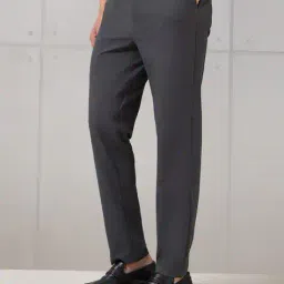 technosport Men Straight Fit Flat-Front Trousers image 5