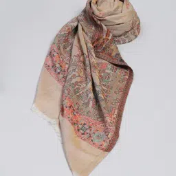 monte carlo Women Floral Woven Shawl with Frayed Hem image 5