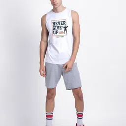 bewakoof Graphic Sleeveless Vest image 5
