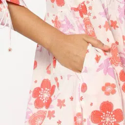 yousta Women Floral Print Straight Kurta image 5