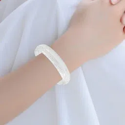 morir Men Silver-Plated Kada image 5