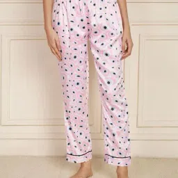 fbella Women Printed Satin Nightwear Set image 5