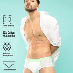 john players – ug Men Pack of 2 Cotton Briefs with Logo Waistband image 5