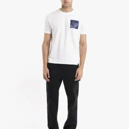 rare rabbit Men Graphic Print Regular Fit Crew-Neck T-Shirt image 5