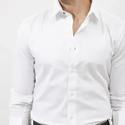 rare rabbit Men Regular Fit Shirt with Spread-Collar image 5