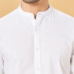 byford by pantaloons Men Slim Fit Shirt with Mandarin Collar image 5