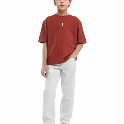 rare ones Boys High Rise Flexi Waist Trousers  image 5