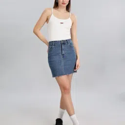 tommy hilfiger Women Script Logo Print Strappy Slim Fit Tank Top image 5