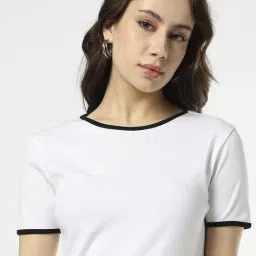 fyre rose Women Regular Fit Crew-Neck T-Shirt image 5