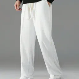 paralians Men Baggy Fit Pleated Trousers image 5