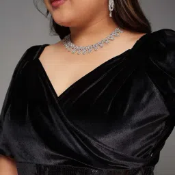 miss chase a+ Women Fit and Flare Dress image 5