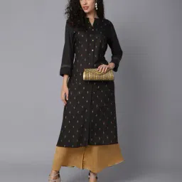 cantabil Floral V-Neck Straight Kurti image 5
