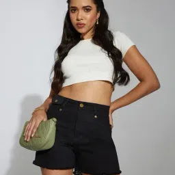 miss chase Relaxed Fit High Rise Shorts image 5