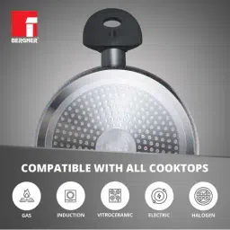 bergner  Non-Stick Aluminium Pot with Glass Lid image 5