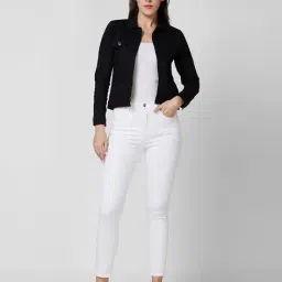 spykar Women Regular Fit Denim Jacket with Flap Pockets image 5