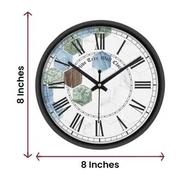 olive tree Table Clock Round Analog image 5