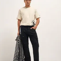 the bear house Men Straight Jeans with 5-Pocket Styling  image 5