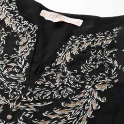 ritu kumar Black Multi Dori Kurti image 5
