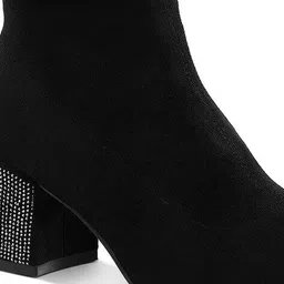 rag & co Women Embellished Booties with Zip Closure image 5