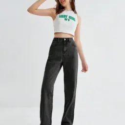 kotty Women High Rise Straight Jeans image 5
