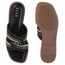 elle Women Embellished Slip-On Flat Sandals  image 5