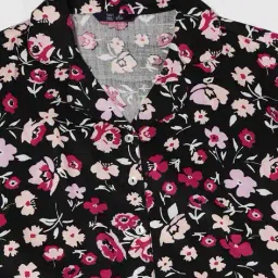 dnmx for trends select Women Psychedelic Floral Print Boxy Fit Shirt image 5
