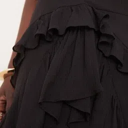 asos design Women Ruffle Maxi Skirt image 5
