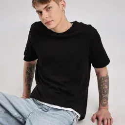 calvin klein jeans Men Supima Chest Embroidered Regular Fit Crew-Neck T-Shirt image 5