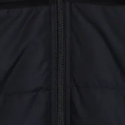 blue giraffe Quilted Jacket with Fur Detail image 5