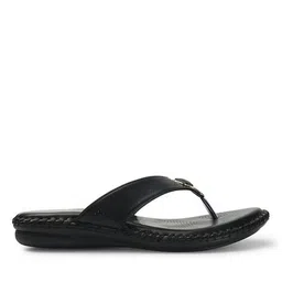 xe looks Women V-Strap Sandals with Faux Leather Upper image 4