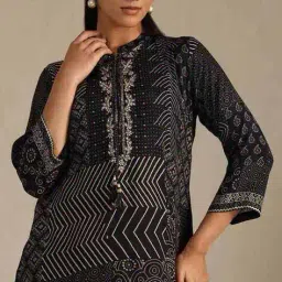 soch Women Floral Print Straight Kurta image 5