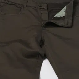 john players Men Slim Fit Flat-Front Trousers image 5